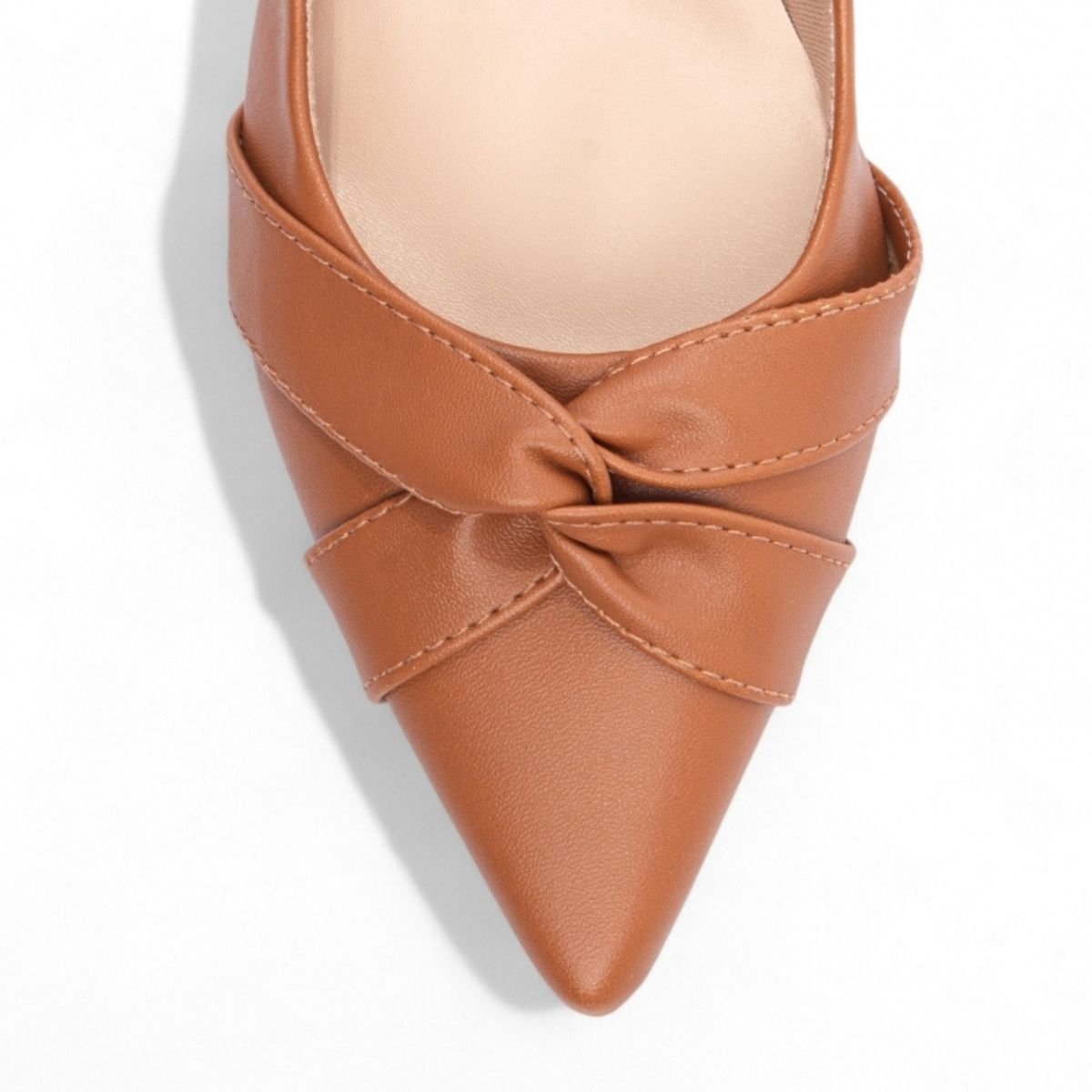 Scarpin Feminino com Salto Grosso Médio Confortável e Elegante Torricella Caramelo 5
