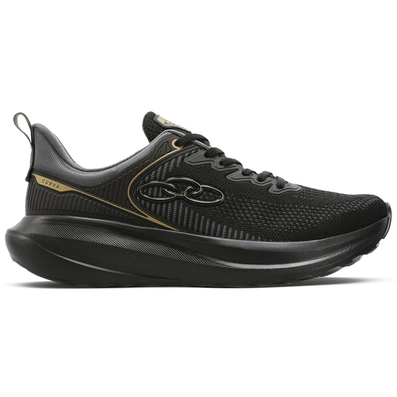 TÊNIS OLYMPIKUS CURVA  MASCULINO PRETO