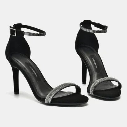 SANDALIA SALTO ALTO VIA MARTE PRETO 282 001 01 Preto 3