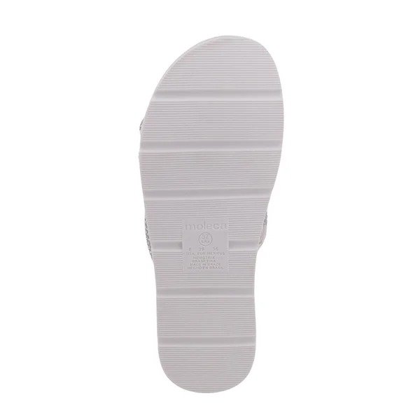 SANDALIA PAPETE MOLECA CRISTAL/BRANCO OFF 5490 212 Cristal/Branco Off 4
