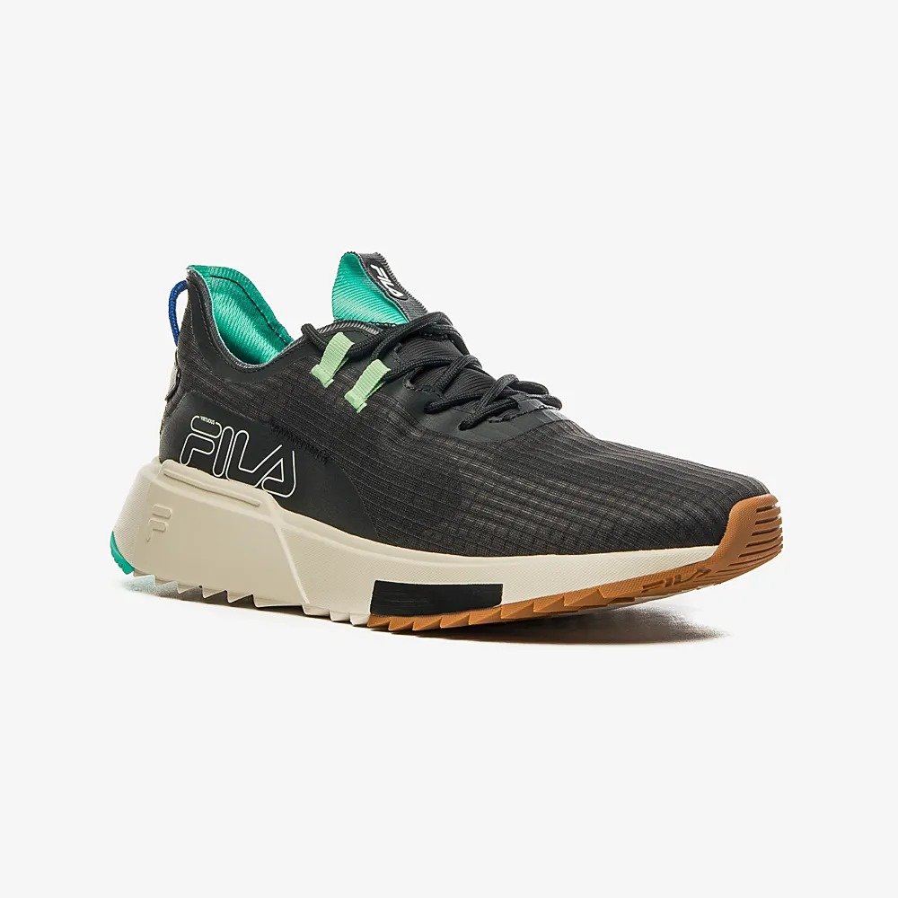 TÊNIS CASUAL FILA VIRTUOUS F01AT00056 5955  PRETO/VERDE