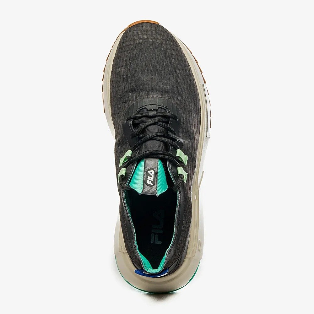TÊNIS CASUAL FILA VIRTUOUS F01AT00056 5955 PRETO/VERDE Preto/Verde 2