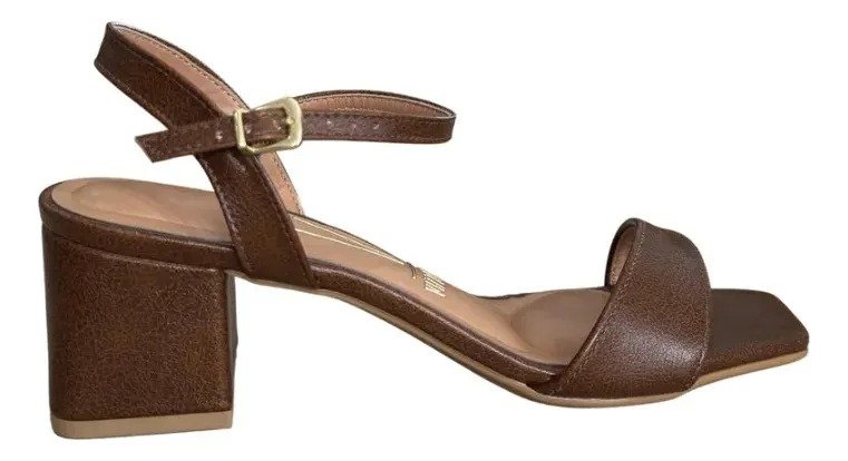SANDALIA SALTO BLOCO VIZZANO CASTANHO 6579 100 Castanho 3
