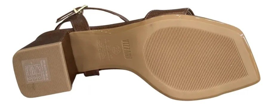 SANDALIA SALTO BLOCO VIZZANO CASTANHO 6579 100 Castanho 5