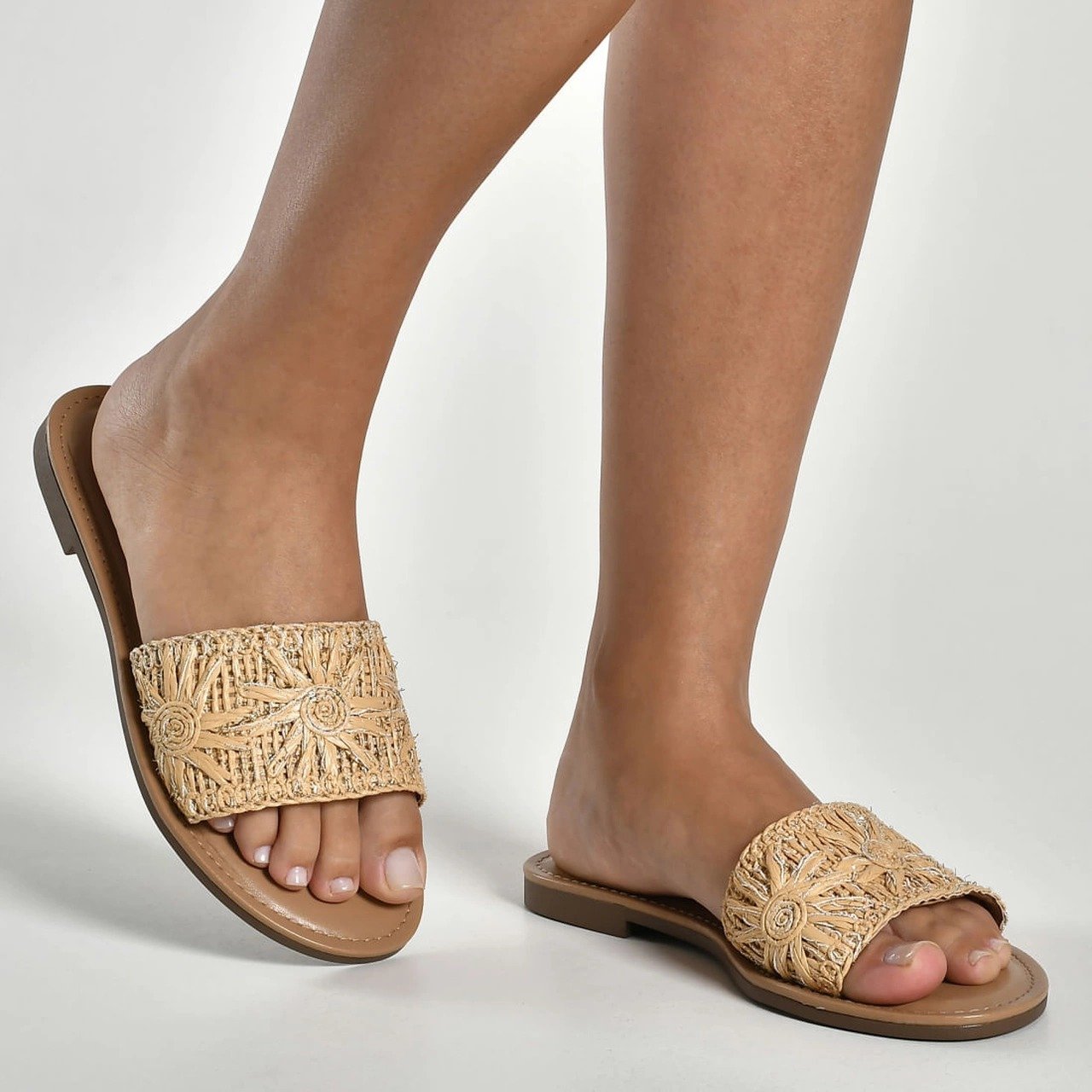 SANDALIA RASTEIRA VIA MARTE AMARETTO 308 002 01 Bege 2