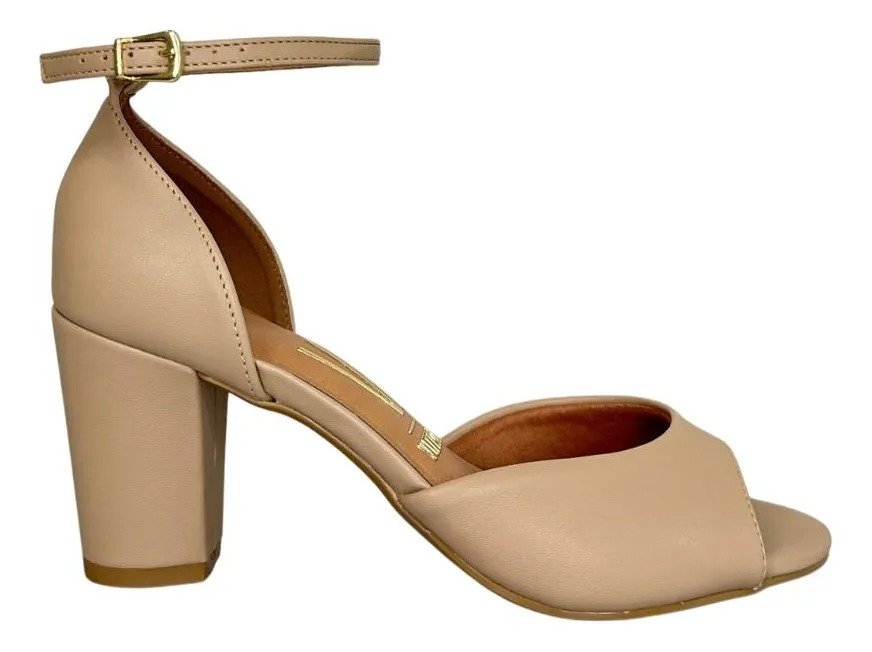 SANDALIA SALTO BLOCO VIZZANO BEGE 6262 406