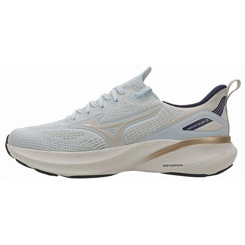 TENIS FEMININO MIZUNO AZUL CLARO GLOW 3 ORIGINAL Azul Claro 2