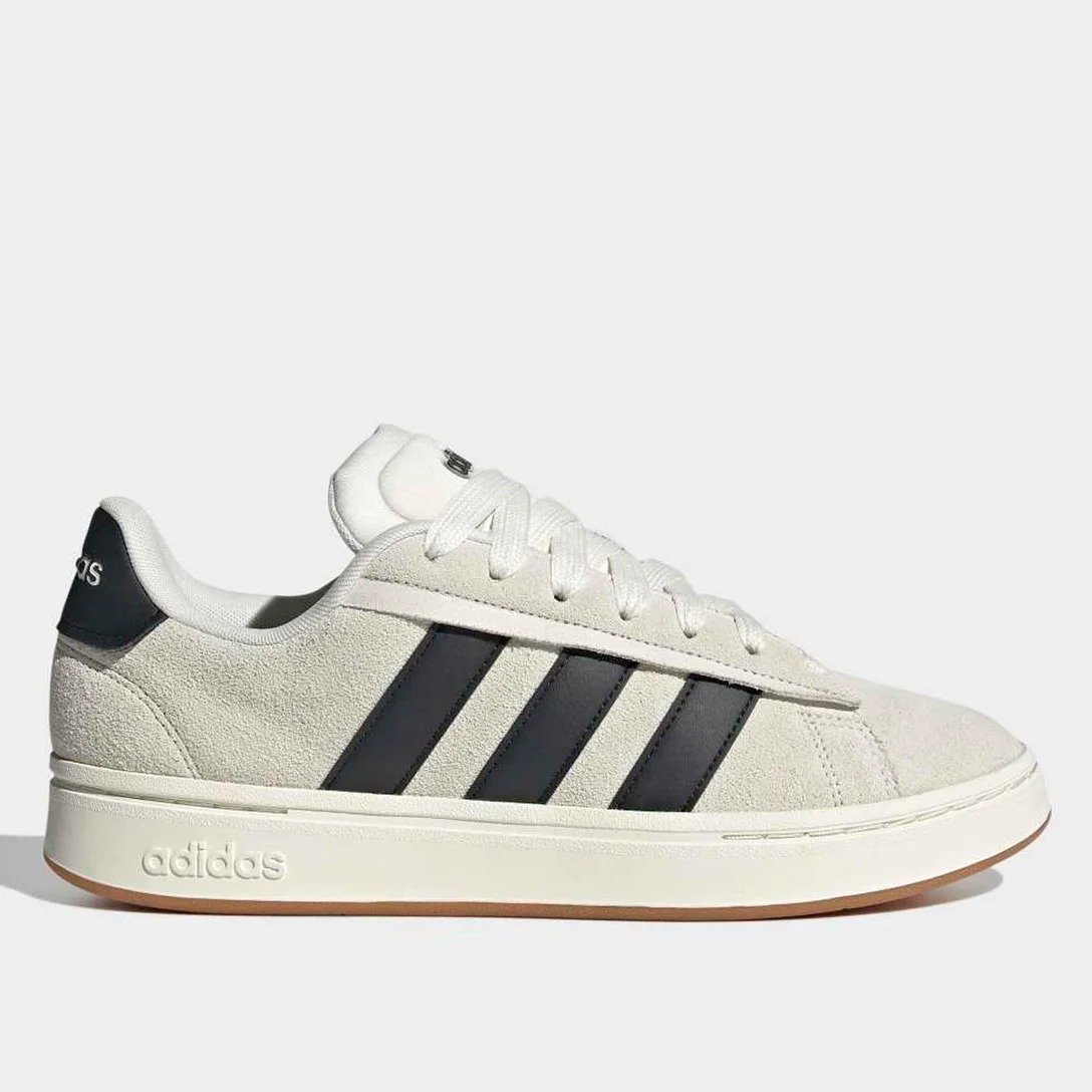 TENIS CASUAL ADIDAS GRAND COURT ALPHA OFF WHITE/PRETO
