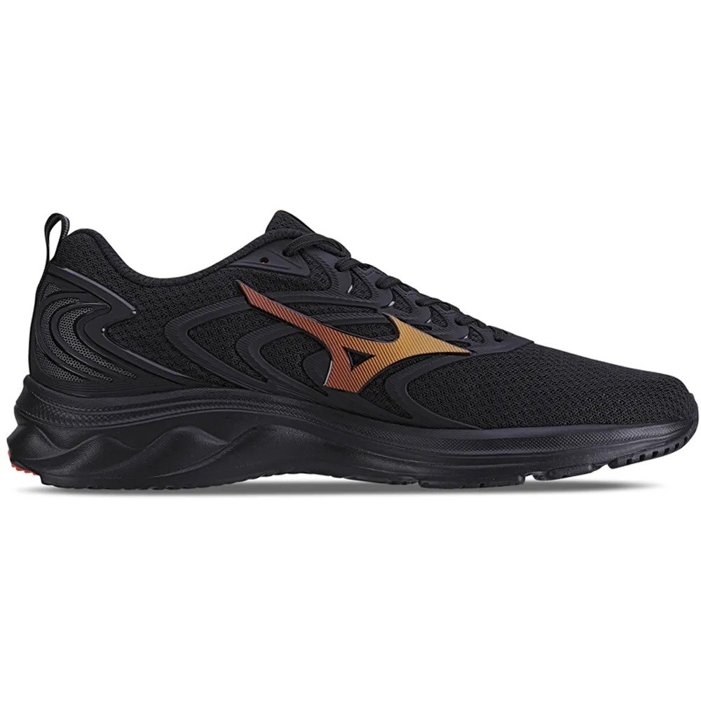 TENIS MASCULINO MIZUNO SPACE 4 NUMERAÇÃO ESPECIAL  PRETO Preto 2