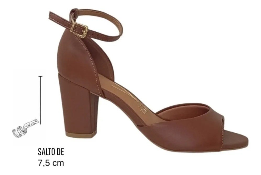 SANDALIA SALTO BLOCO VIZZANO MOCCA 6262 406 Mooca 3