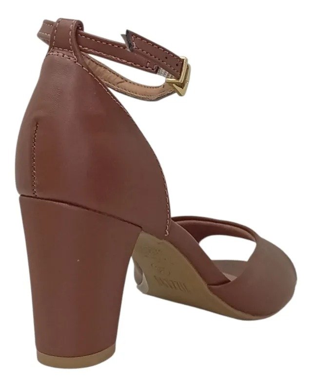 SANDALIA SALTO BLOCO VIZZANO MOCCA 6262 406 Mooca 6