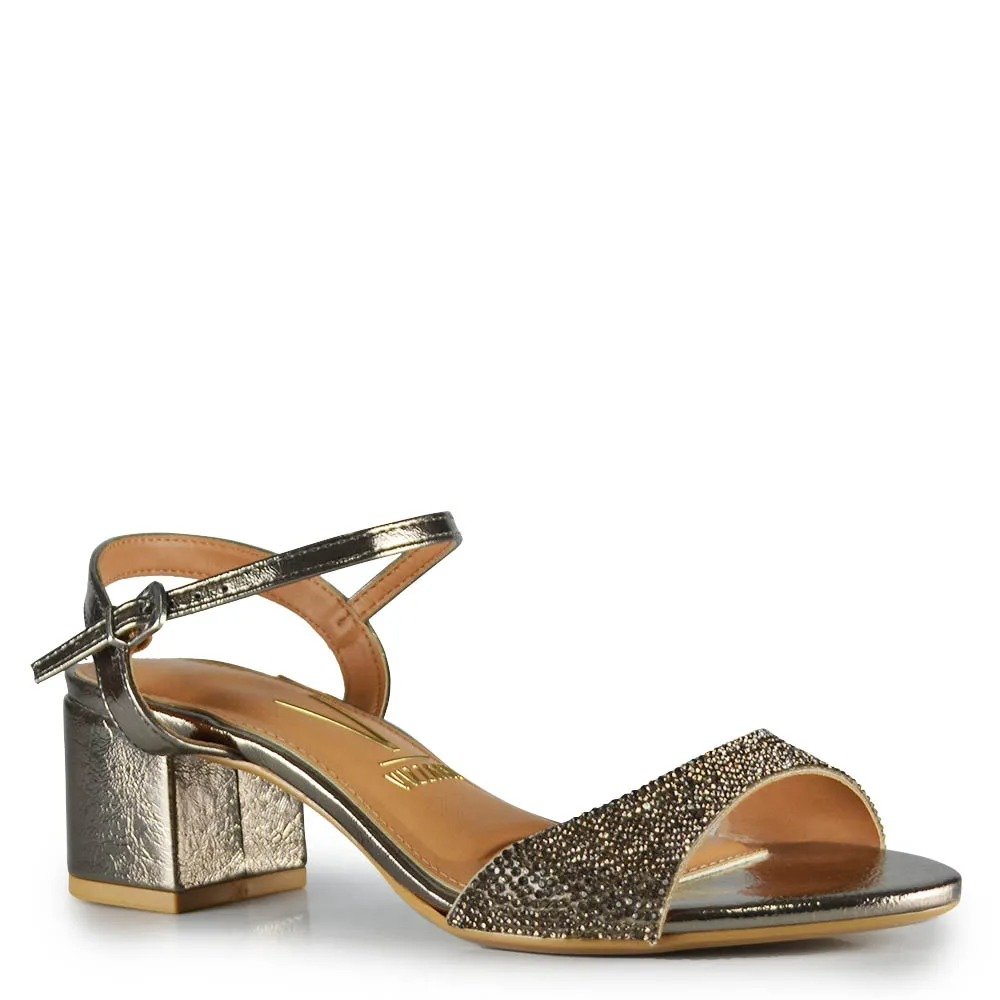 SANDALIA SALTO BLOCO VIZZANO CINZA/BLACK DIAMOND 6291 182 Cinza/Black Diamond 2