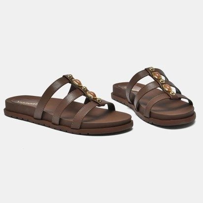 SANDALIA PAPETE VIA MARTE MARROM 174 026 01 Marrom 4