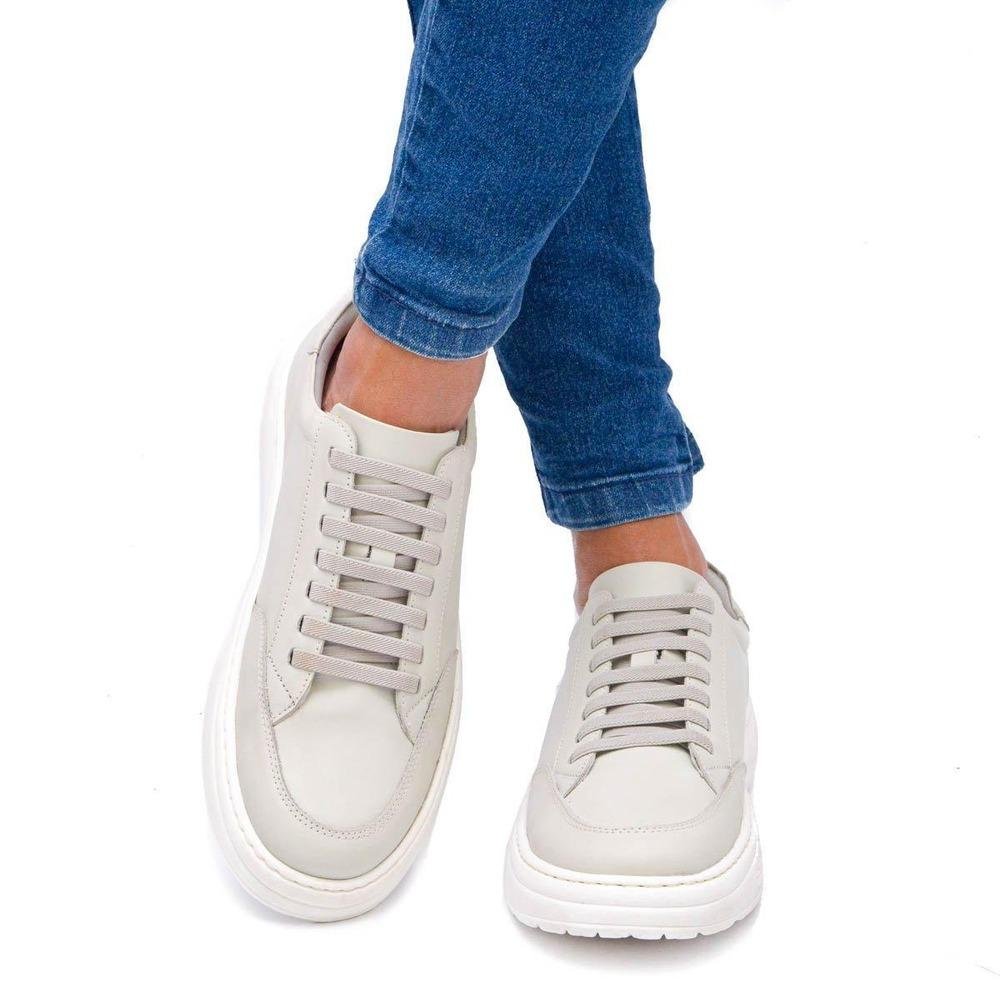 Tênis Casual Ferrara Bolt 100% Couro Legítimo Masculino Off White 2