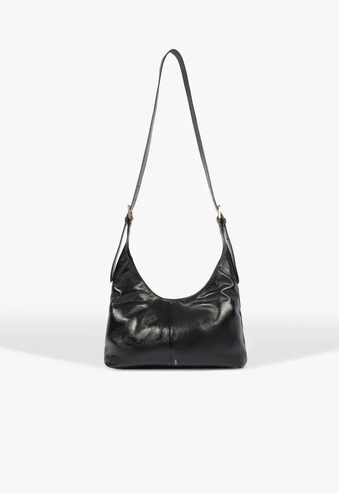 BOLSA SCHUTZ BOLSA HOBO VEGAS MÉDIA COURO PRETO Preto 4