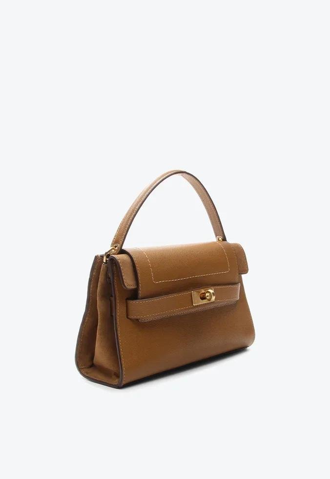 BOLSA VICENZA BOLSA TIRACOLO KORA PEQUENA CARAMELO Marrom 2