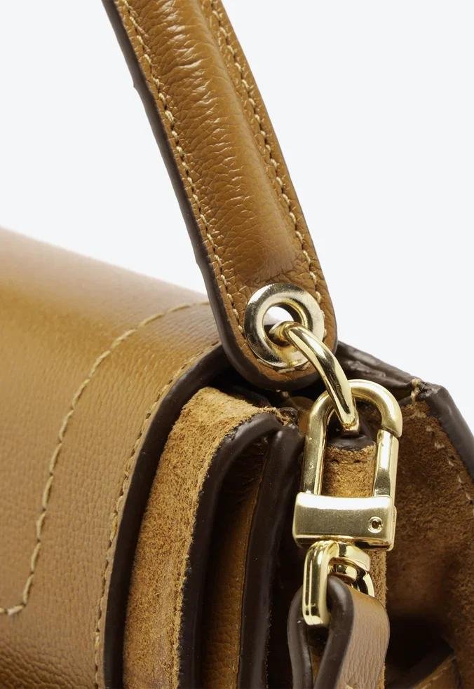 BOLSA VICENZA BOLSA TIRACOLO KORA PEQUENA CARAMELO Marrom 7