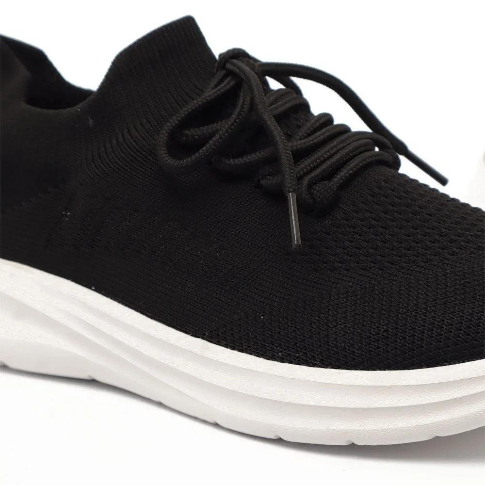 TÊNIS GIULIA DOMNA TÊNIS FEMININO KNIT PRETO Preto 2