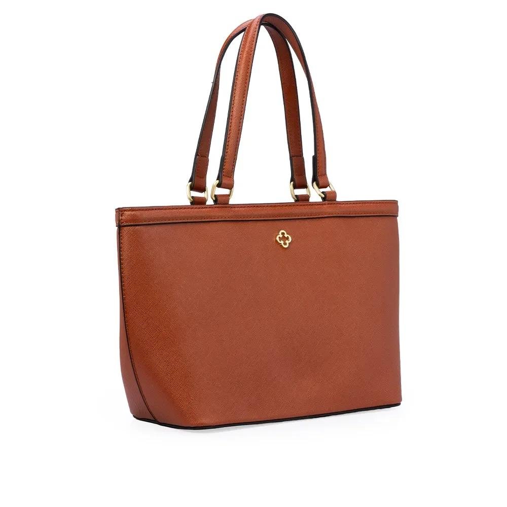 BOLSA CAPODARTE BOLSA MEDIA SHOPPER CARAMELO Marrom 5
