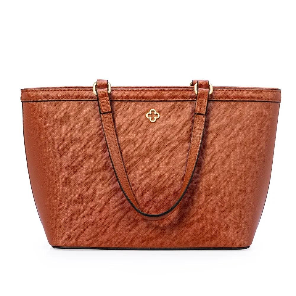 BOLSA CAPODARTE BOLSA MEDIA SHOPPER CARAMELO Marrom 2