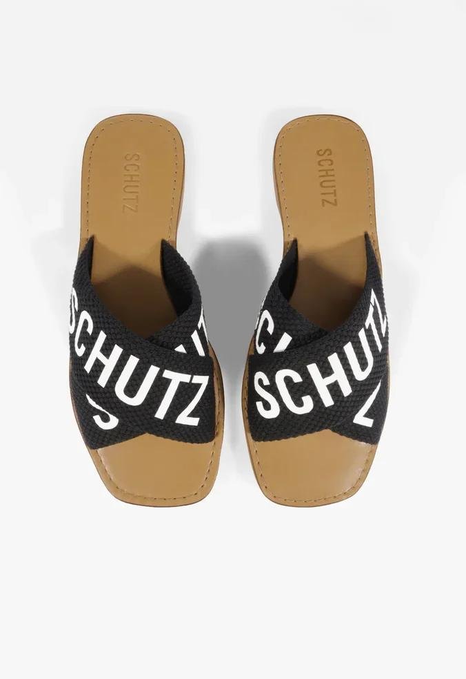 RASTEIRINHA SCHUTZ RASTEIRA X SCHUTZ LOGO PRETO / BRANCO Preto 5